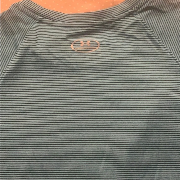 Under Armour Tee Men’s Large Loose Fit Blue stripe - Picture 3 of 3